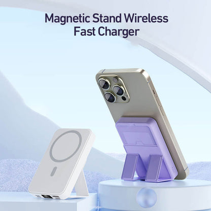 🔥🎁Nyhet 50 % RABATT🔥22.5 W 10000 mAh magnetisk trådlös laddare med stativ