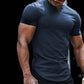Enfärgad herr-T-shirt med massor av sportkänsla! 🎯 Enfärgad och lätt att matcha × 🏋️♂️ Energisk sportpassform