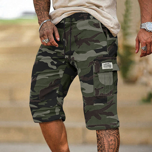 🩳 50% RABATT 🗺️ | Herr Camouflage Cargo-Shorts – Många Fickor & Avslappnad Passform