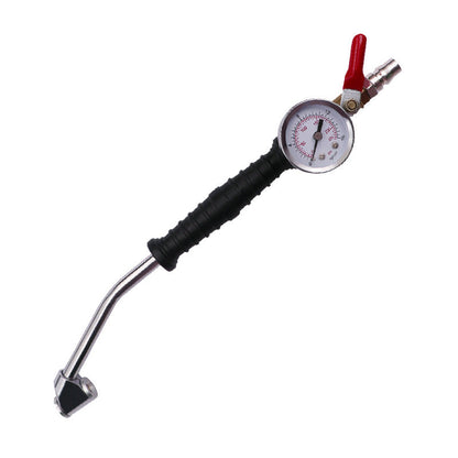 🔥🎁Nyhet 50 % RABATT🔥Kraftig däckpump med tryckmätare