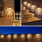 🔥🎁Nyhet 50 % RABATT🔥Solcellsdriven LED-vägglampa med snidade mönster för gångväg och trädgård