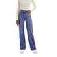 🔥🎁Nyhet 50 % RABATT🔥Jeans med hög midja och vida ben för damer
