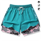 🏃‍♀️ 50% RABATT 🔥 | 2-i-1 Sportshorts – Andningsbart & Kamouflagefoder