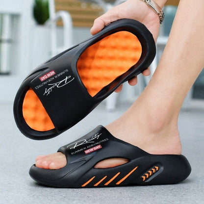 👟 50% RABATT! ☁️ Halkfria Molnslides med Tjock Sula för Herrar – Extra Bekväm, Stötdämpande & Perfekt För Inomhus & Utomhusbruk 🏠