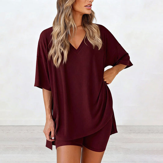 🌸2026 Fashion New 50 % rabatt🌸PRETTYGARDEN tvådelat set med rundhalsad tröja