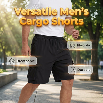 🔥🎁Nyhet 50 % RABATT🔥Casual cargoshorts för män med resår i midja