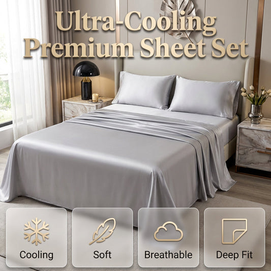 🛌 50% RABATT! ❄️Set med lakan med resår i premiumkvalitet