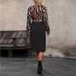 🔥🎁Nyhet 50 % RABATT🔥👗 Elegant klänning med V-ringning och färgblock för damer | Chic • Smickrande • Raffinerad