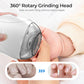 👶💅 360° roterande nageltrimmer – LED-ljus, tyst, säker för bebisar och vuxna!