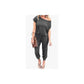 🔥🎁Nyhet 50 % RABATT🔥Avslappnad jumpsuit för dam med baraxlad design och korta ärmar