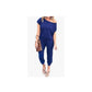 🔥🎁Nyhet 50 % RABATT🔥Avslappnad jumpsuit för dam med baraxlad design och korta ärmar