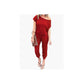 🔥🎁Nyhet 50 % RABATT🔥Avslappnad jumpsuit för dam med baraxlad design och korta ärmar