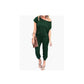 🔥🎁Nyhet 50 % RABATT🔥Avslappnad jumpsuit för dam med baraxlad design och korta ärmar