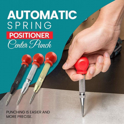 🔘 Köp 1, få 1 gratis! ⚡ Automatisk mittstans - Precisionsmärkning för metall/trä, fjäderbelastad och justerbar kraft 🛠️📏