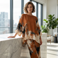 🔥🎁Nyhet 50 % RABATT🔥💞Abstract Print Flowy Wide Leg Pants and Top Set