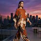 🔥🎁Nyhet 50 % RABATT🔥💞Abstract Print Flowy Wide Leg Pants and Top Set