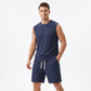 🔥50% RABATT🔥👕 Set med linne och shorts i ledig sportstil för män 🏃‍♂️☀️Sommar sportset till vardag & träning🩳
