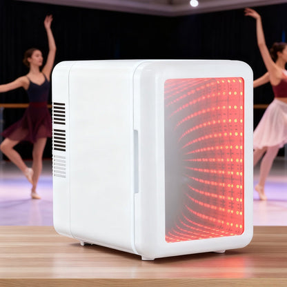 🔥🎁Nyhet 50 % RABATT🔥Litet kylskåp med dimbar LED-belysning
