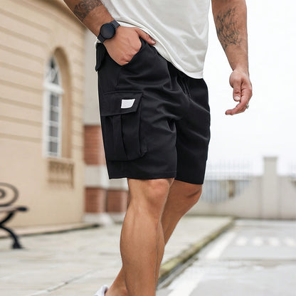 🩳 50% RABATT NU!✨ Herr Casual Cargoshorts – Andningsbart Tyg, Justerbar Midja & Flera Fickor – Sommar Essential ☀️