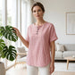 👕 50% RABATT NU!✨ Dam Casual Randig Henley Tröja – Klassisk Henley Krage & Ledig Passform – Effortless Stil 🍃