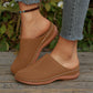 🔥50% RABATT NU!🔥 Dam Perforerade Slip-On Platå Mules