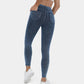 🔥🎁Nyhet 50 % RABATT🔥Casual-leggings i stretchig denim med hög midja och bakfickor