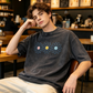 👚 50% RABATT NU!🌼 Vintage-tvättad Daisy T-shirt – Positiv Grafisk Print & Oversized Passform – Mjuk Andningsbar Bomullsblandning Casual Topp 🌈