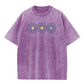 👚 50% RABATT NU!🌼 Vintage-tvättad Daisy T-shirt – Positiv Grafisk Print & Oversized Passform – Mjuk Andningsbar Bomullsblandning Casual Topp 🌈