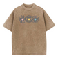 👚 50% RABATT NU!🌼 Vintage-tvättad Daisy T-shirt – Positiv Grafisk Print & Oversized Passform – Mjuk Andningsbar Bomullsblandning Casual Topp 🌈