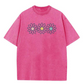 👚 50% RABATT NU!🌼 Vintage-tvättad Daisy T-shirt – Positiv Grafisk Print & Oversized Passform – Mjuk Andningsbar Bomullsblandning Casual Topp 🌈