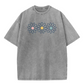 👚 50% RABATT NU!🌼 Vintage-tvättad Daisy T-shirt – Positiv Grafisk Print & Oversized Passform – Mjuk Andningsbar Bomullsblandning Casual Topp 🌈