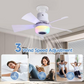 📢📢 50 % RABATT !! ⏰ 3-i-1 takfläkt – LED, RGB & Bluetooth – njut av svalka, ljus & musik, perfekt för smarta hem 🌈