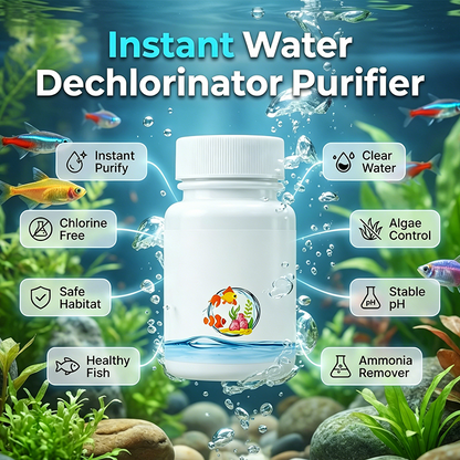 ⏰🔥50 % RABATT! 🌿 Vattenavklorare med omedelbar verkan – säkra och hälsosamma akvarier 🐠