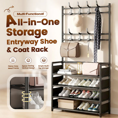 👟 50 % RABATT NU! 🧥 Hallmöbel med skorällning – 3-i-1, platsbesparande & stabil – perfekt för små hallar och lägenheter 🏠