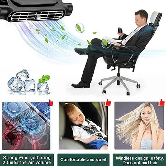 🔥🎁Nyhet 50 % RABATT🔥USB-fläkt för bilens nackstöd med 3 hastigheter