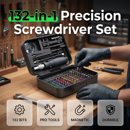 🔥🎁Nyhet 50 % RABATT🔥132-i-1-set med precisionsskruvmejslar för elektronikreparationer