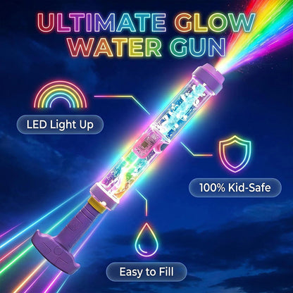 💦 Få 50 % rabatt nu! 🔫 Vattenpistol med pumpfunktion och LED-belysning — Självlysande design, kraftfull pumpfunktion och hållbar konstruktion — Det perfekta valet för poolpartyn och sommarskoj ☀️