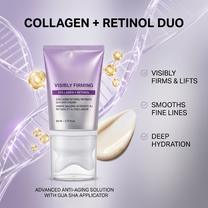 🔥🎁Nyhet 50 % RABATT🔥Uppstramande kräm med Gua Sha-applikator