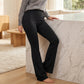 🧘 50% RABATT NU! 🦵 Kvinnors Stretchiga Bootcut Yogabyxor – Smickrande Hög Midja, Ultra-flexibel & Sidofickor – För Studio Eller Gatan 👖
