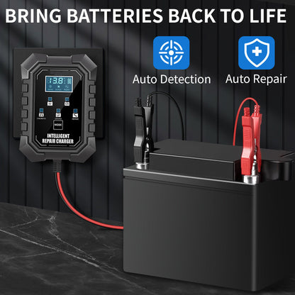 🔥🎁Nyhet 50 % RABATT🔥Batteriladdare med flera lägen för blybatterier och LiFePO4-batterier