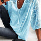 👚 50 % RABATT NU! 🌸 Dam U-ringad blus med öppen hålmönster – fransar, korta ärmar & perfekt för sommarens alla tillfällen 🌊