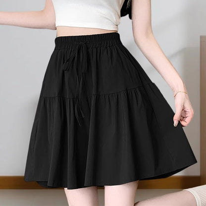 👗 50% RABATT NU! 🌸 Dam kjolbyxor med hög midja, vida ben & volangkanter – Justerbar passform & A-linje – Perfekt för sommar, bröllop eller en dag med rörelseglädje – feminin och bekväm 🎀