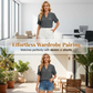👚 50% RABATT NU! 🌿 Avslappnad V-ringad Blus – Uppvikta Ärmar & Sidoslits – Lätt & Ledig för Sommaren ☀️