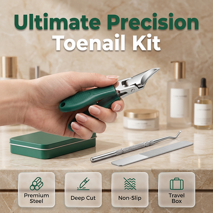 ✂️ 🎁Köp 2 få 1 gratis🔥💅 Tre-delat set för precis nagelvård – böjt blad förhindrar sprickor – dubbelsidig fil jämnar ut ojämnheter – perfekt för hemmabruk 🏠