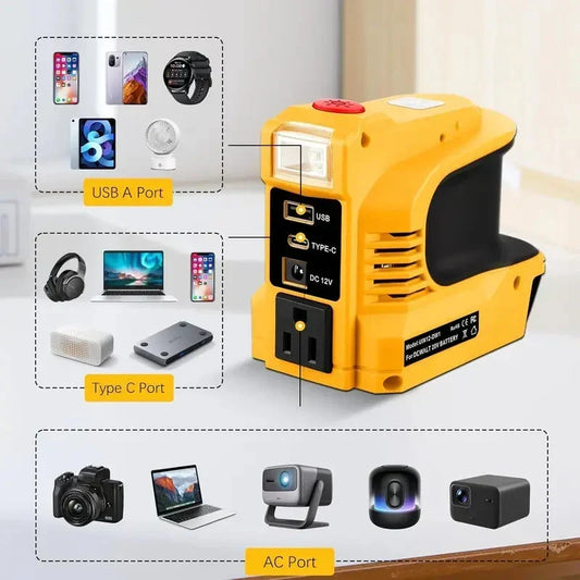 🔥🎁Nyhet 50 % RABATT🔥🔥Kompakt DC till AC-inverter – lämplig för bilar, husbilar, utomhusbruk och fritidshus