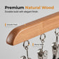 🏠 KÖP 2, FÅ 1 GRATIS! 👔 Multi-clip wooden hanger – Utrymmessparande klädhängare med 10 klämmor – Perfekt för kjolar, byxor eller accessoarer – håller garderoben snygg & organiserad ✨