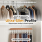 🏠 KÖP 2, FÅ 1 GRATIS! 👔 Multi-clip wooden hanger – Utrymmessparande klädhängare med 10 klämmor – Perfekt för kjolar, byxor eller accessoarer – håller garderoben snygg & organiserad ✨