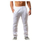 👖 50% REA NU! 🏆 Herr Casual Linne Dragsnorsbyxör – Andningsbar & Lättviktig – Avslappnad passform, perfekt för sommar eller smart casual – Bekväm och stilfull 🌿✨