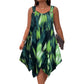 👗 50% RABATT! ☀️ Elegant sommarklänning utan ärmar – Gradient-print & mjukt luftigt tyg – Enkel att klä upp eller ner – perfekt för alla tillfällen från strand till fest 🕶️✨