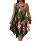 👗 50% RABATT! ☀️ Elegant sommarklänning utan ärmar – Gradient-print & mjukt luftigt tyg – Enkel att klä upp eller ner – perfekt för alla tillfällen från strand till fest 🕶️✨